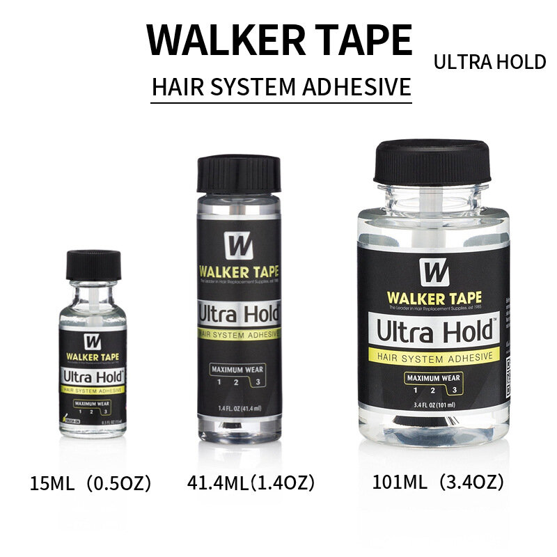 3.4FL OZ(101ml) Ultra Hold Brush-on Liquid Bond Hair System Adhesive 1 bottle Silicone Glue For Lace Wig/Toupee/Closure/Beard