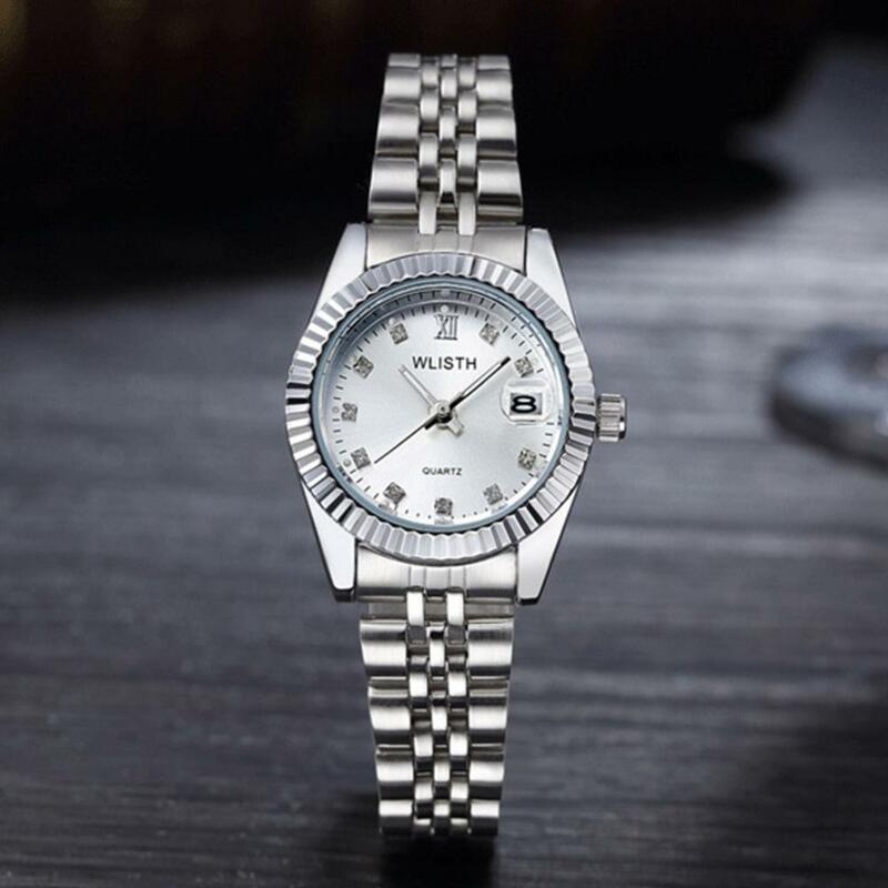 Analoge Armbanduhr leuchtend exquisite Quarz rundes Zifferblatt Unisex Paar Paare Geschenk Uhr relogio mas-culino reloj hombre reloj m
