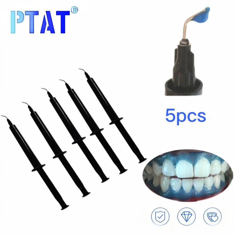 5 dentes profissionais dos pces que clareiam a barreira gengival/goma dental dam dentes que clareiam o gel 3ml do protetor da goma