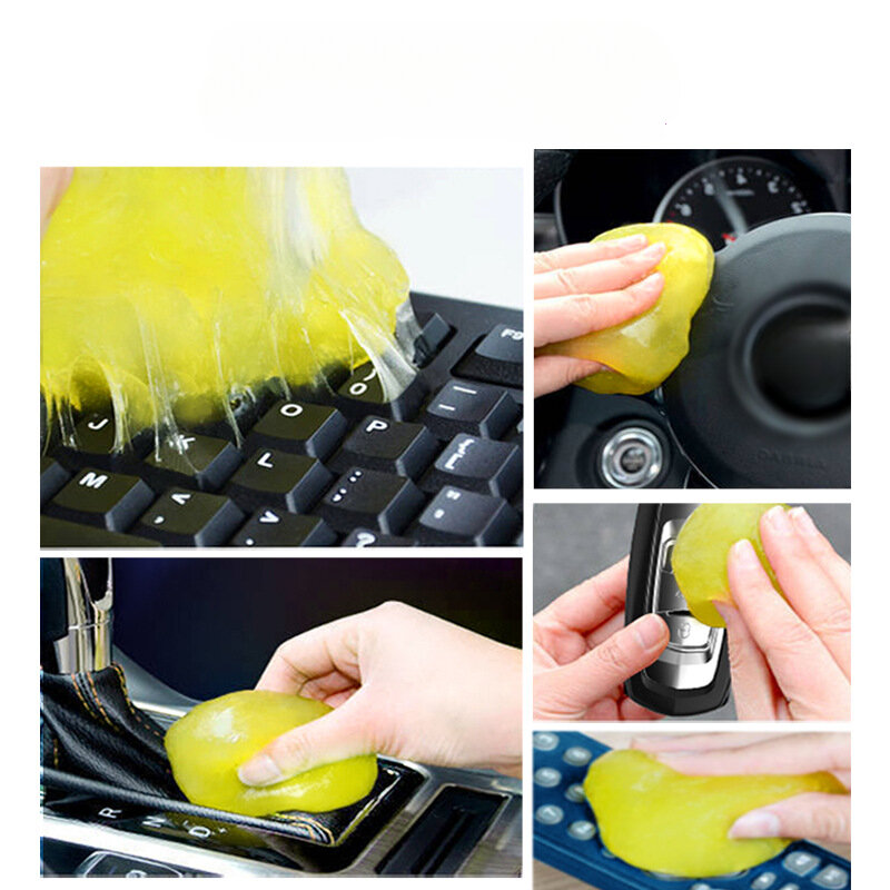 75/120G Super Dust Clean Clay Dust Keyboard Cleaner Slime Toys Cleaning Gel Car Gel Mud Putty Kit USB for Laptop Cleanser Glue