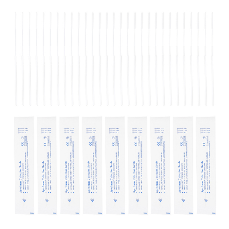 Cotonete Nasal Sample Sticks Major, Teste Anterior, Nasofaríngeo Maior, 200 Pcs