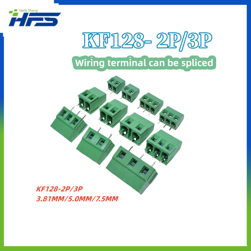 KF128-2P KF128-3P 3.81 5.0 7.5 2.54mm PCB morsettiera di giunzione terminale a vite KF120-2.54 DG308 MG128