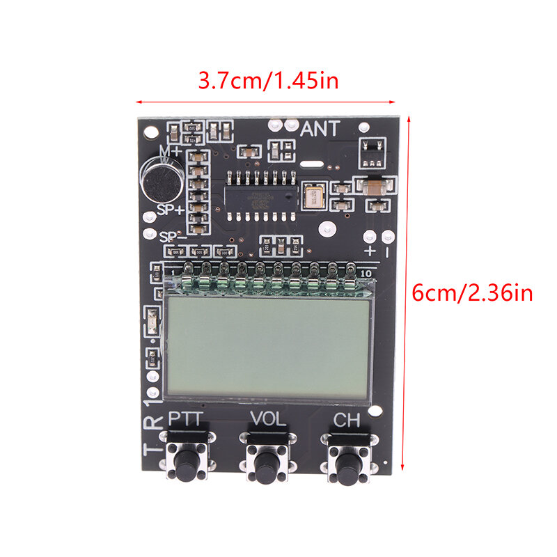 New FM Walkie Talkie Circuit Board FM Transmitter Receiver Module 7 Frequency 27-480MHz Transceiver All-in-One Module