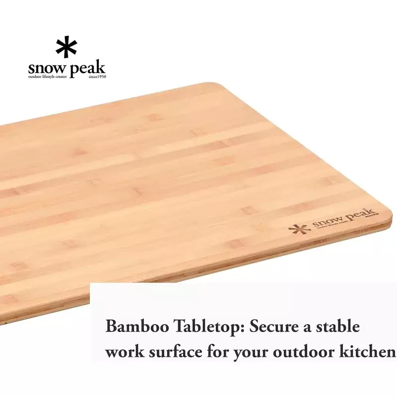 Schnees pitze erneuert igt Bambus breiter Einsatz-tragbarer Camping tischeinsatz-Bambus Beistell tisch für das Kochen im Freien-2 Einheiten