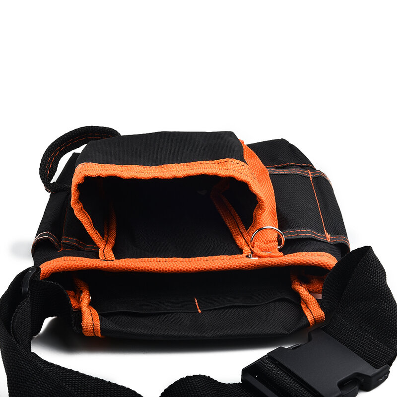 강력한 버클이 있는 벨트 허리 가방, 전기 도구 보관 가방, 옥스포드 천 핸드웨어 도구 파우치, 7 포켓