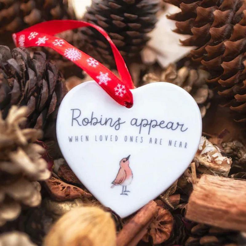 Керамическое украшение, украшение для рождественской елки, я желаю вам, чтобы вы жили рядом, керамическое украшение в форме сердца, керамическое украшение в форме сердца, знак для стола
