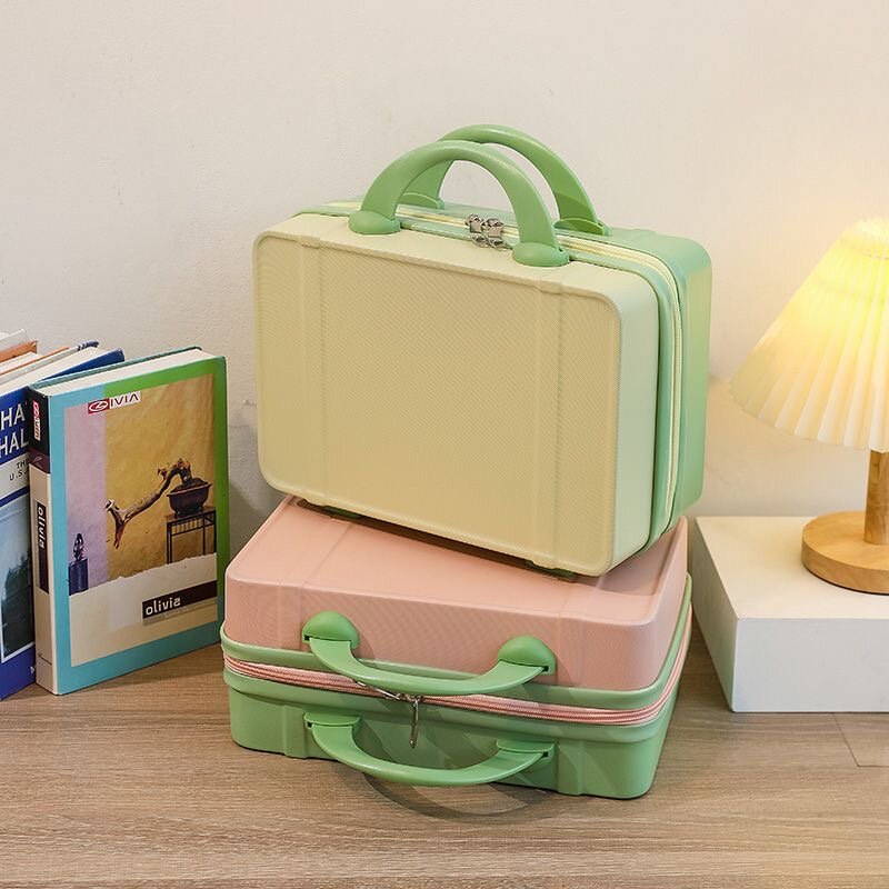 14 zoll Mini Kabine Koffer Mode Frauen Reisen Gepäck Hangable Stamm Einfarbig Nette Kleine Kosmetische Box Weibliche Reise