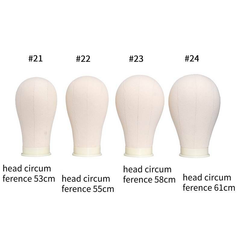 Canvas Block Wig Head Training Mannequin Head for Wig Display Wigs Styling Manikin Head with Mini Wig Stand Adjustable Tripod