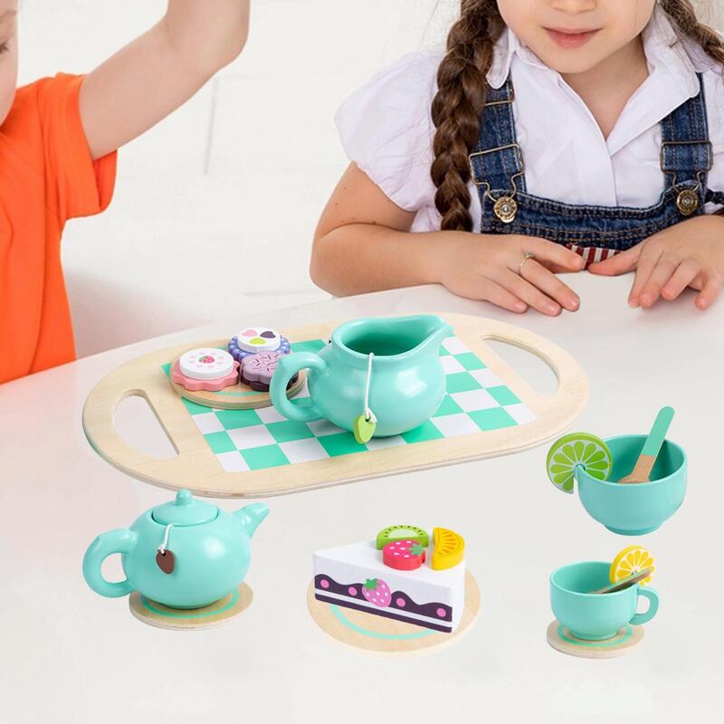أدوات مائدة لعبة التظاهر للاطفال ، لعبة حسية ، حفلة شاي ، 3 ، 4 ، 5 سنوات