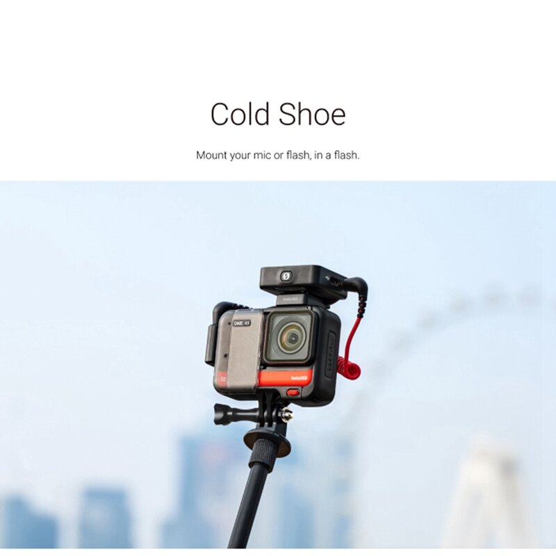 For Insta360 ONE R S Cold Shoe Mount Mic Or Flash, In A Flash, Durable Yet Lightweight And Portable