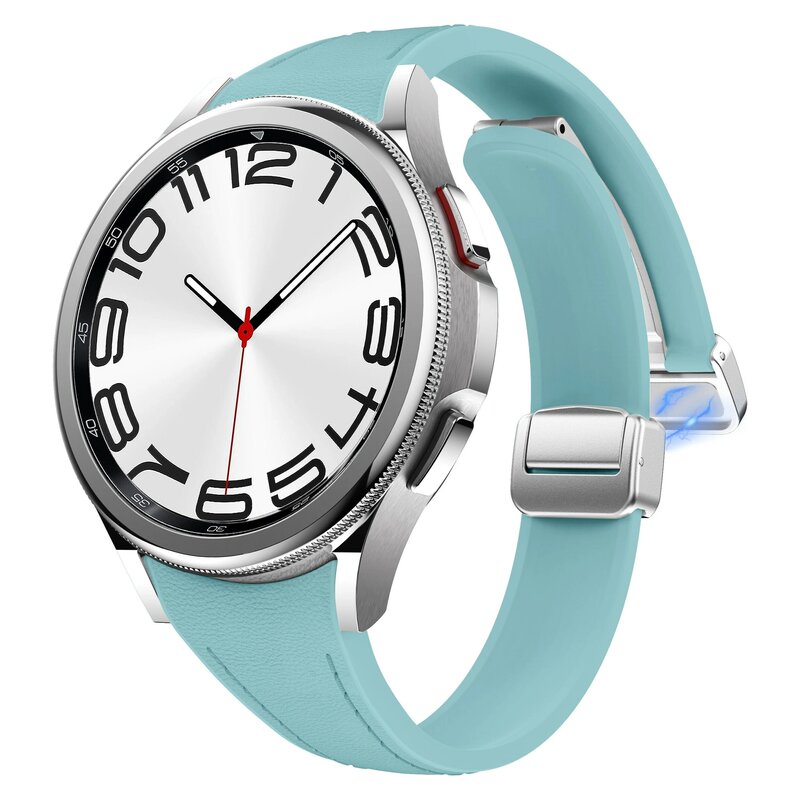 Suitable For Women's Small Waist Design Silicone Leather Watch Band For Samsung Galaxy Watch 6/4 Classic/ 5pro/4/5/6