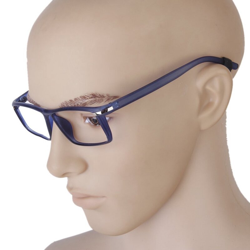 2 par óculos/óculos de sol/óculos eyewear orelha gancho bloqueio ponta titular --- preto