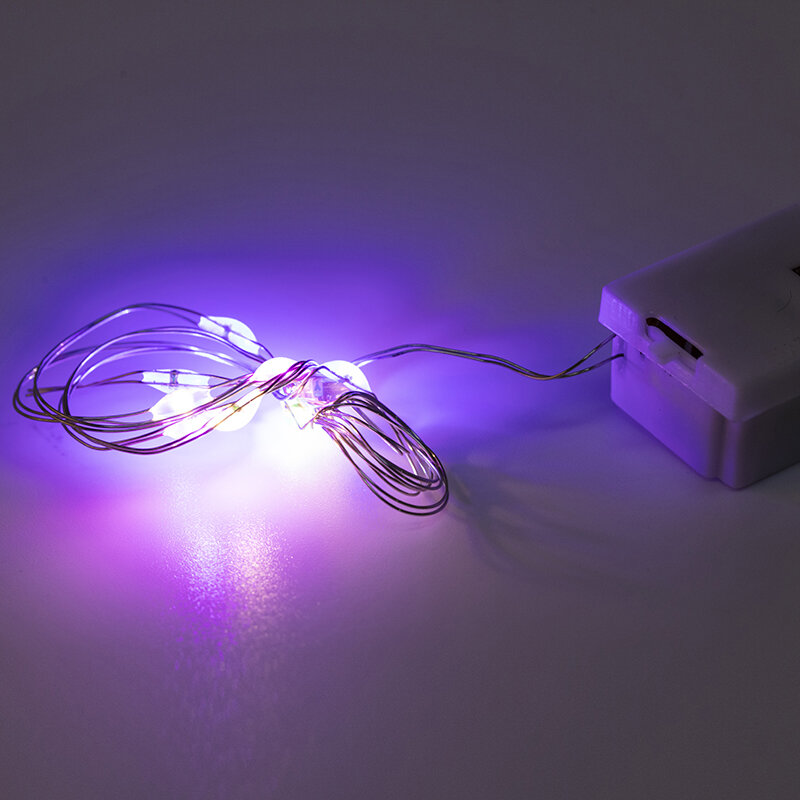 Светодиодная гирлянсветильник с медной проволокой, звездсветильник на батарейках, водонепроницаемый декоративный ночсветильник для спальни, рождественского патио, окна