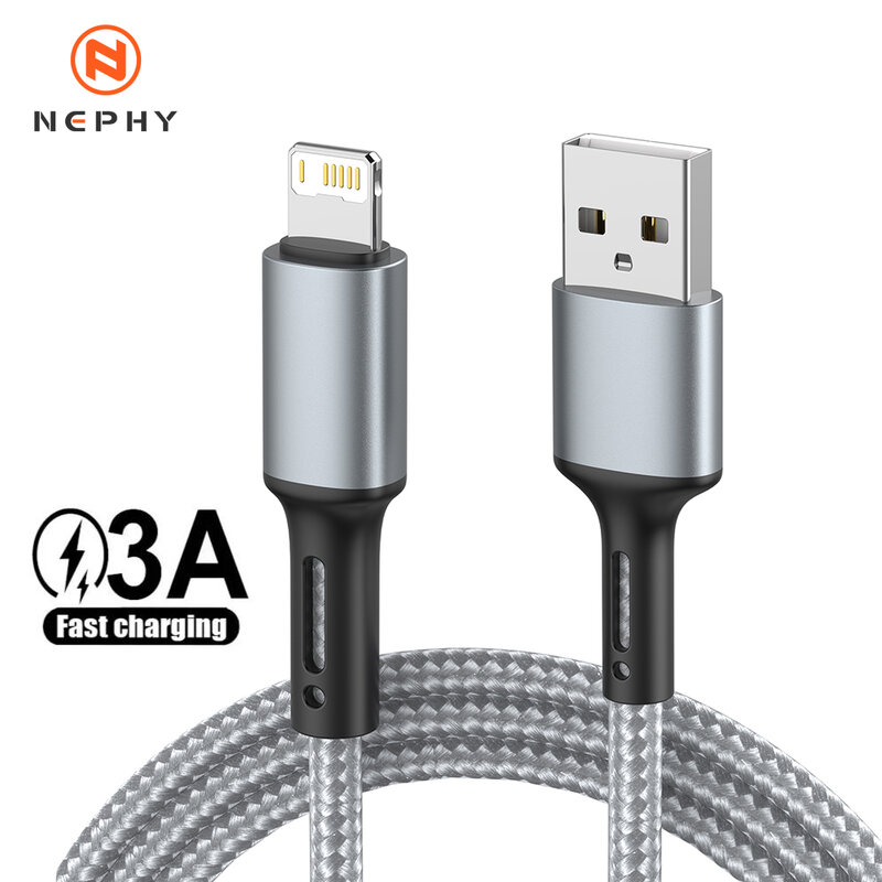 USB-кабель для быстрой зарядки для iPhone 14, 13, 12, 11, Xs Max, Xr, X, 8, 7, 6 Plus, 5, SE, iPad, оригинальный длинный шнур для передачи данных, 2 м, 3 м