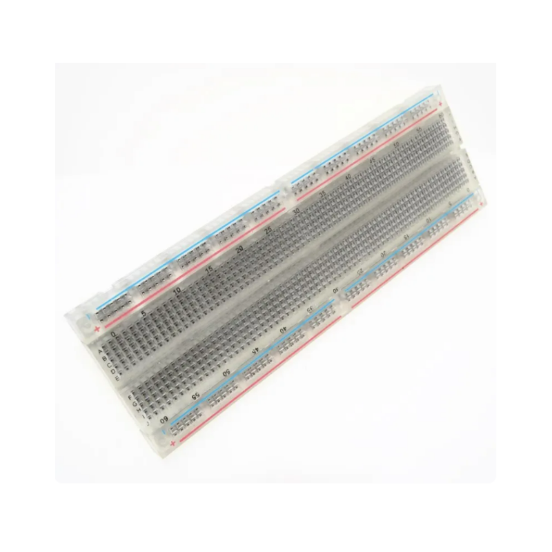Crystal Bread Board 830 Spot Solderless PCB Board MB-102 MB102 with Color Bar Test Develop DIY 16.5*5.5cm