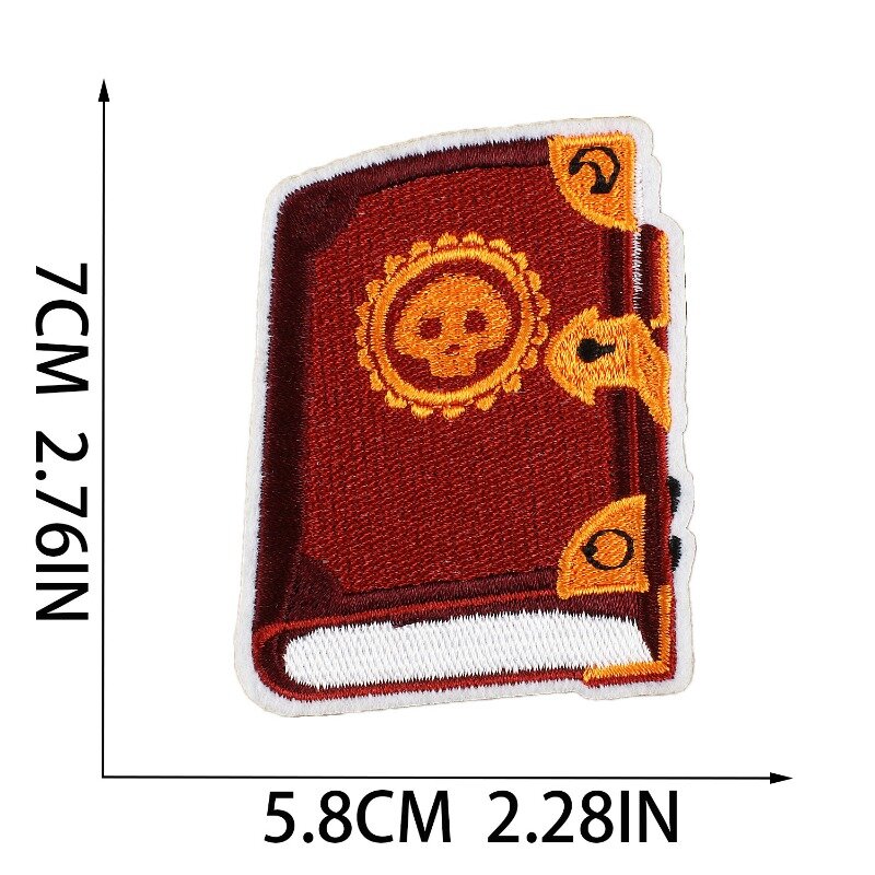New Halloween Witch DIY Embroider Patch Magic Book Scary Cat Horror Magic Hat Sticker for Clothing Bag Pants Jean Badge Fabric