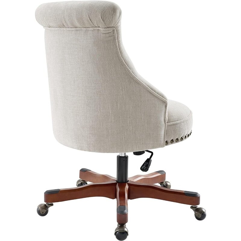 The Talia-silla de oficina Beige, asiento de altura ajustable
