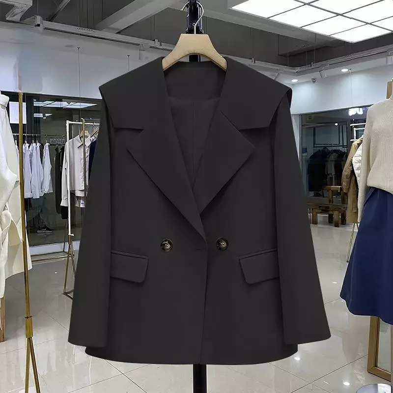 Blazer donna colletto da marinaio Design autunno solido elegante All-match Office-look tenero tempo libero sciolto Harajuku vendita calda Outwear nuovo
