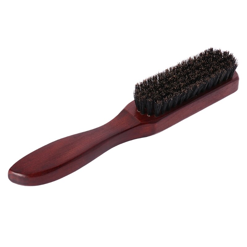 Щетка для волос с деревянной ручкой, щетина кабана, расческа для бороды, распутывание, выпрямление