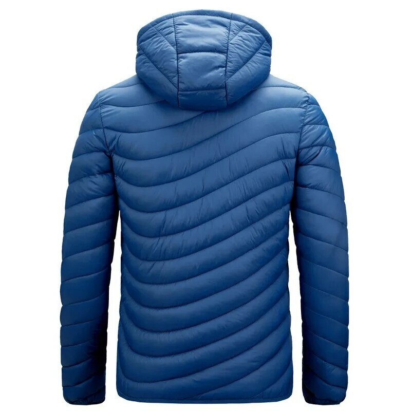 2023 남성용 따뜻한 방수 파카 재킷 코트, 후드 캐주얼 아웃웨어, 분리형 모자 의상, 남성 파카 코트, 가을, 겨울, 신상