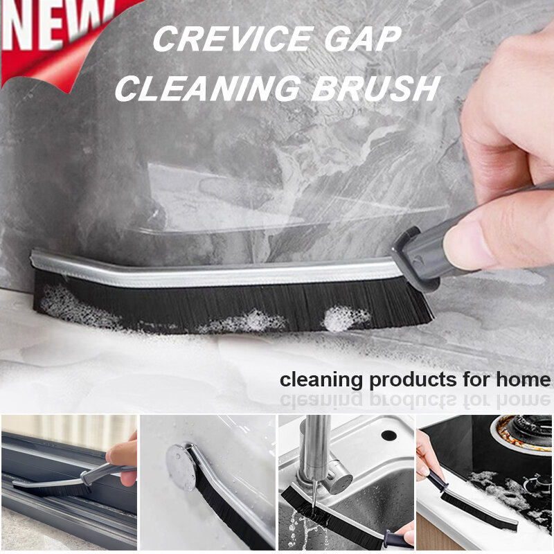 Multifunctional Cleaning Brushes Crevices Cleaner Tile Joints Scrubber Thin Brushes With Long Handle Floor Lines Cleaning Brush
