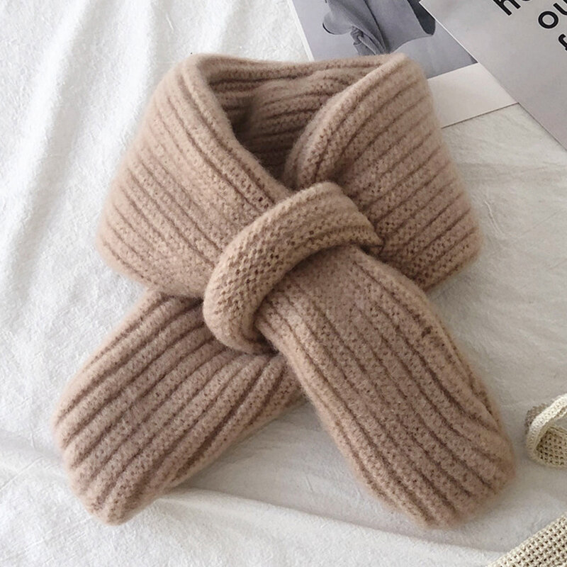 New Brand Scarf for Children Baby Warm Scarves Girls Winter Scarf for Kids Wool Collar Baby Scarves