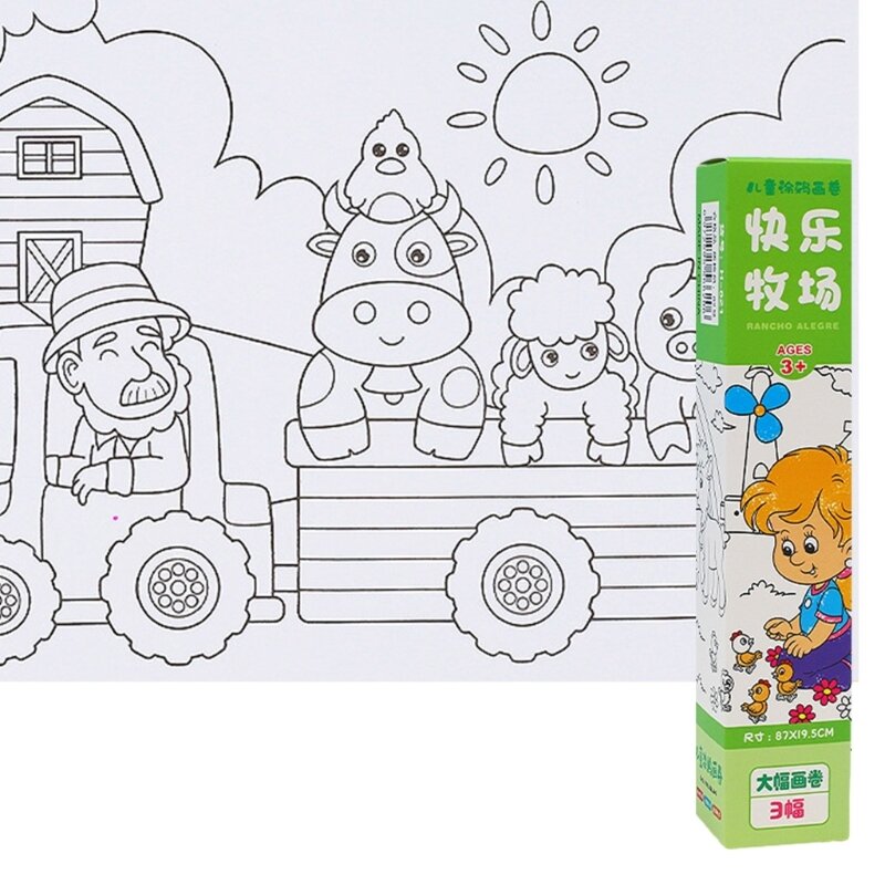 Stimulate Creativity Kids' Coloring Paper Roll Filling Paper for Kids Craft