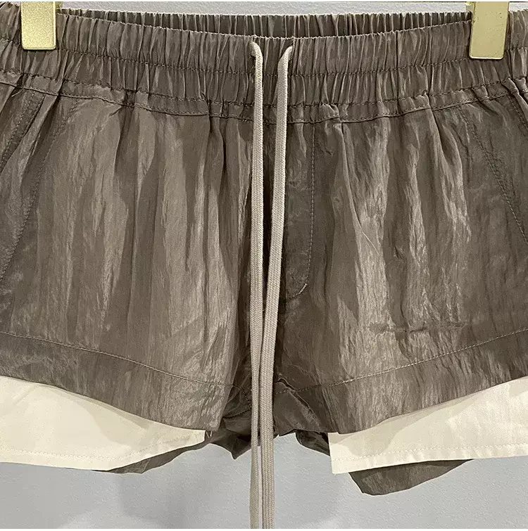 Rick-pantalones cortos ajustados para mujer, Shorts básicos, informales, sólidos, de marca