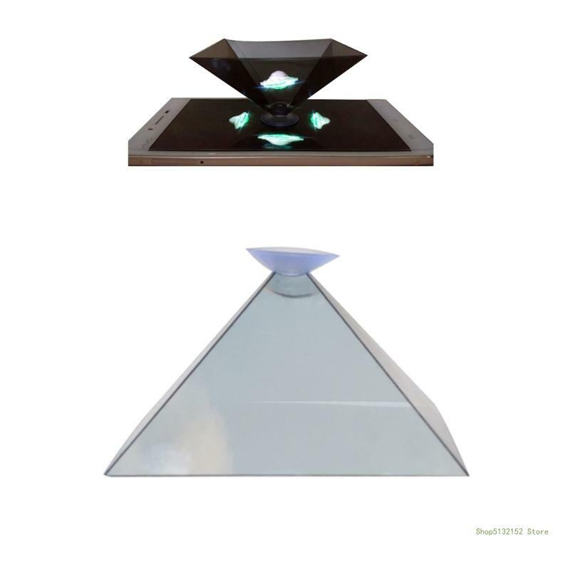 QX2E Soportes exhibición holográfica 3D Proyector Teléfono inteligente móvil Holograma Exhibición productos corporativos