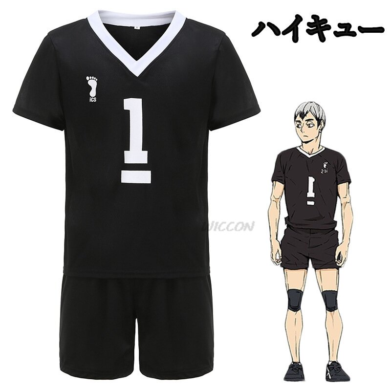 Baju olahraga tim voli Anime Miya Atsumu, pakaian olahraga, seragam tim voli sekolah menengah, Kita Shinsuke Rintaro Suna Cos