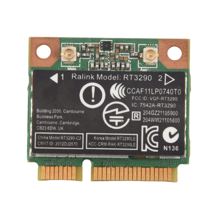 Metade Mini Cartão PCI-E para HP CQ58, 2.4Ghz, RT3290, 802.11G/N, sem fio, Wi-Fi, Bluetooth, BT 3.0, apto para HP CQ58, M4, M6, 4445S, DV4