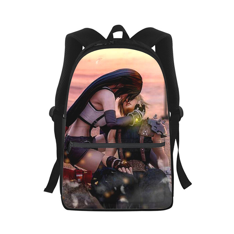 FINAL FANTASY Men Women Backpack 3D Print Fashion Student School Bag Laptop Backpack Kids Travel Shoulder Bag