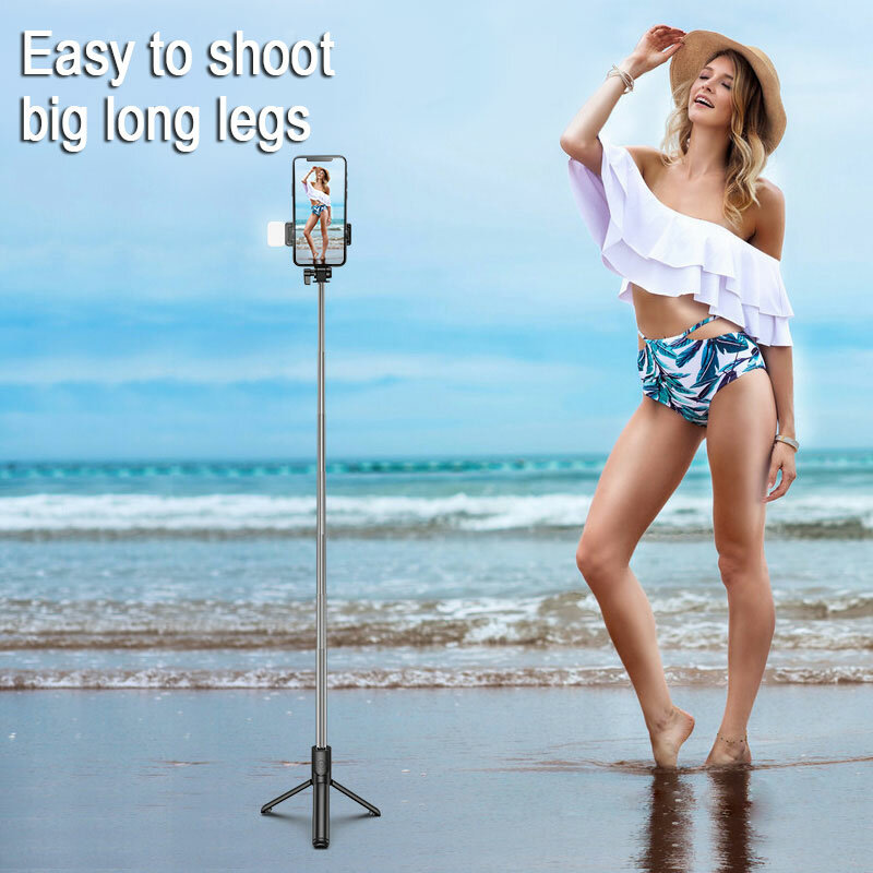 New Bluetooth Selfie Stick Mobile Phone Holder Retractable Portable Multifunctional Mini Tripod With Wireless Remote Shutter