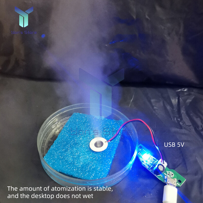 Nebulizador ultrasónico de 16mm, 20mm, 2,4 mhz, 24V DC, atomizador de hoja de disco de cerámica, accesorios de humidificador, 26 ℃