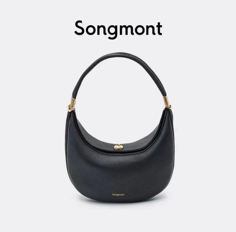 Songmont Crescent 여성용 싱글 숄더 언더암 백, 소형 및 럭셔리 핸드백, 2023 신상