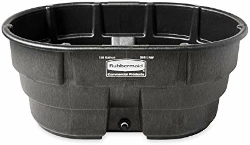 Rubbermaid Commercial Products Stock Tank Drain Plug Kit, 1.5-Inch, Compatible with all Stock Tanks