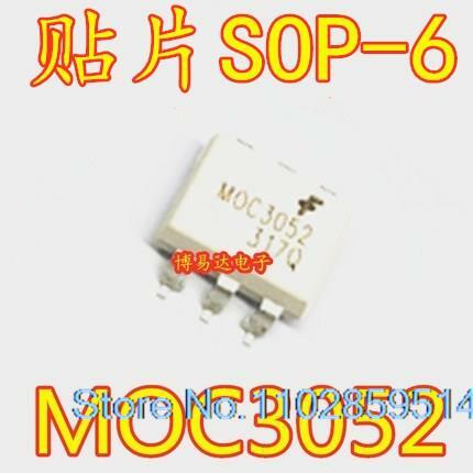 MOC3052 SOP6 MOC3052SR2M, 20 PCes por lote
