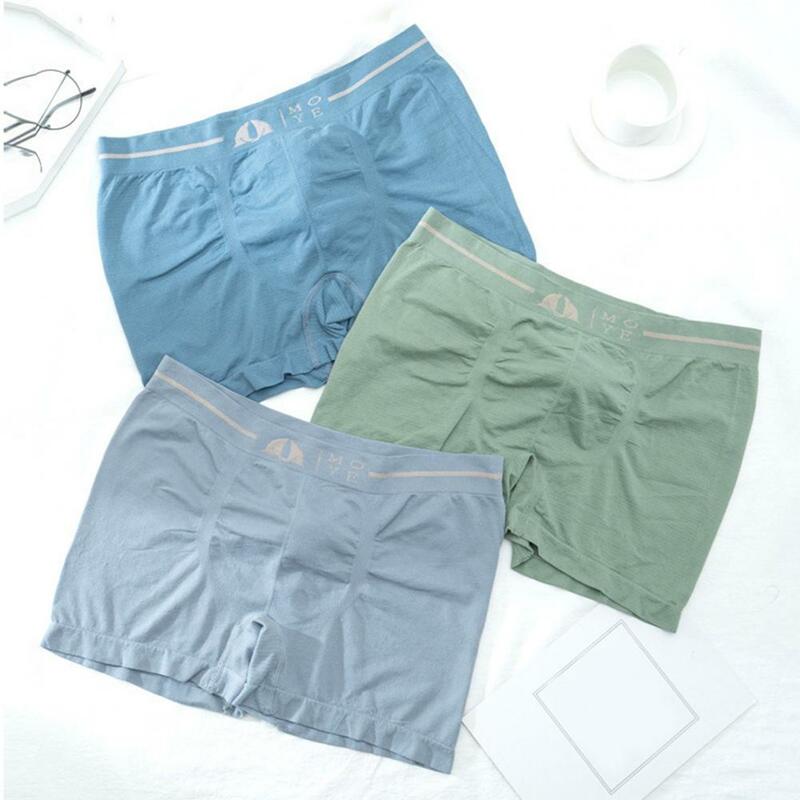 Men Underpants Soft Breathable Men's Boxers Quick Dry Elastic Waistband U Convex Design Anti-septic Underwear for Ultimate
