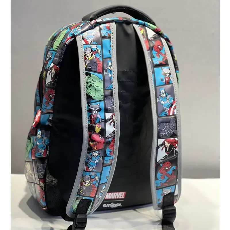 Miniso disney bolsa escolar para meninos, mochila super-herói, homem de ferro, homem aranha, 6 a 12 anos