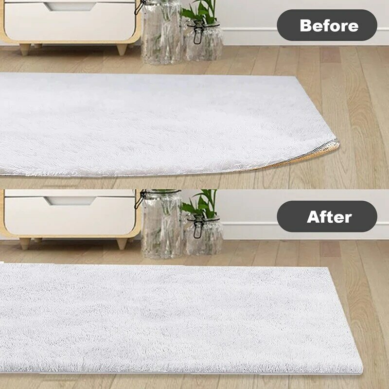Não-deslizamento lavável área tapete pad, dupla face almofadas, fita do tapete, garra lateral de canto