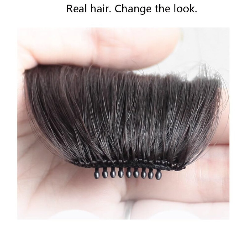 Wig rambut puncak palsu untuk wanita Pinzas Para El Cabello potongan rambut dengan poni Aktivitas Luar Ruangan atau penggunaan sehari-hari Wig pengganti