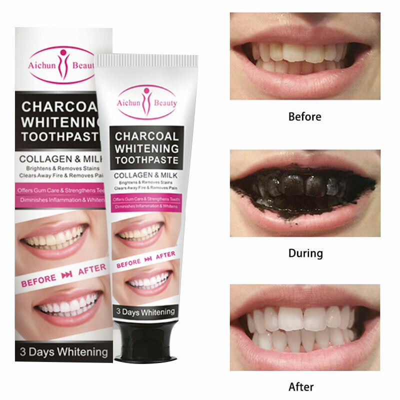 Bamboo Charcoal Whitening Toothpaste Remove Smoke Stains Coffee Stains Oral Cleaning Prevent Tooth Decay Tooth Care 100g