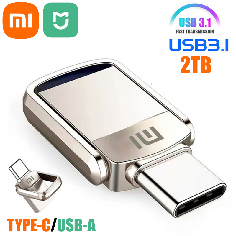 Xiaomi Mijia U Disk 2TB 1TB USB 3.1 Type-C Interface Mobile Phone Computer Mutual Transmission Portable USB 512GB 256G 128GB