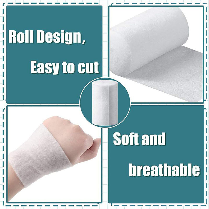 10/15Rolls Medical Cotton Gypsum Liner Orthopedic Cast Padding Gypsum Liner For POP Plaster Bandage Orthopedic Fixation
