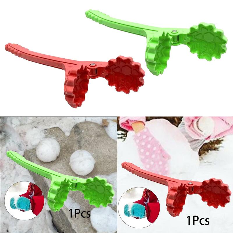 Clip de bola de nieve portátil para niños y niñas, herramientas para Hacer bolas de arena en forma de copo de nieve, juguete de nieve, Invierno