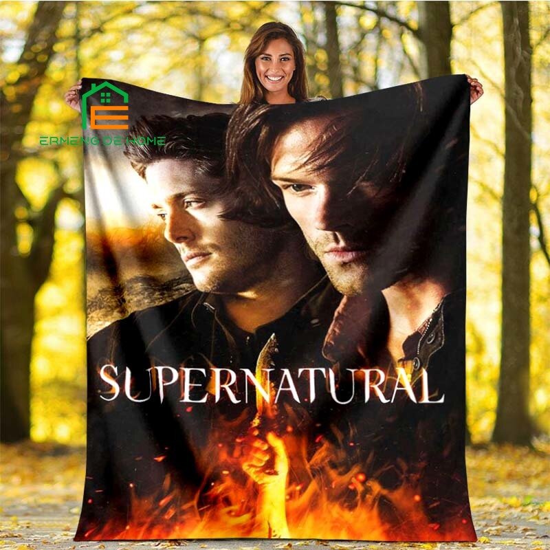 Supernatural Flannel Throw Blanket Warm Blanket for Home, Picnic, Travel, Plane, Office and For Adults, Kids, Elderly 5 Sizes