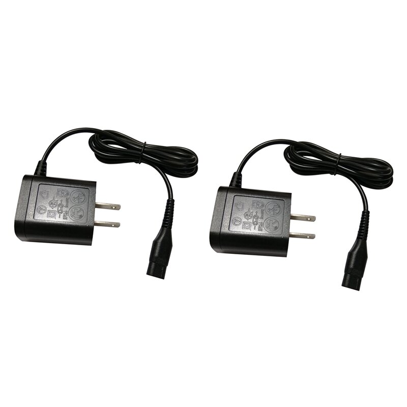 2x geeignet für norelco rasierer, a00390 ladegerät netz kabel adapter us stecker