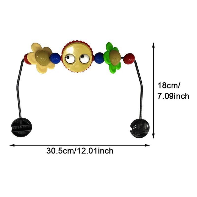 Detachable Bell Bracket Accs Ornament Stroller Bell Toy Bracket Hanging Toy Attractive Travel Activity For Babies Rattle Squeak