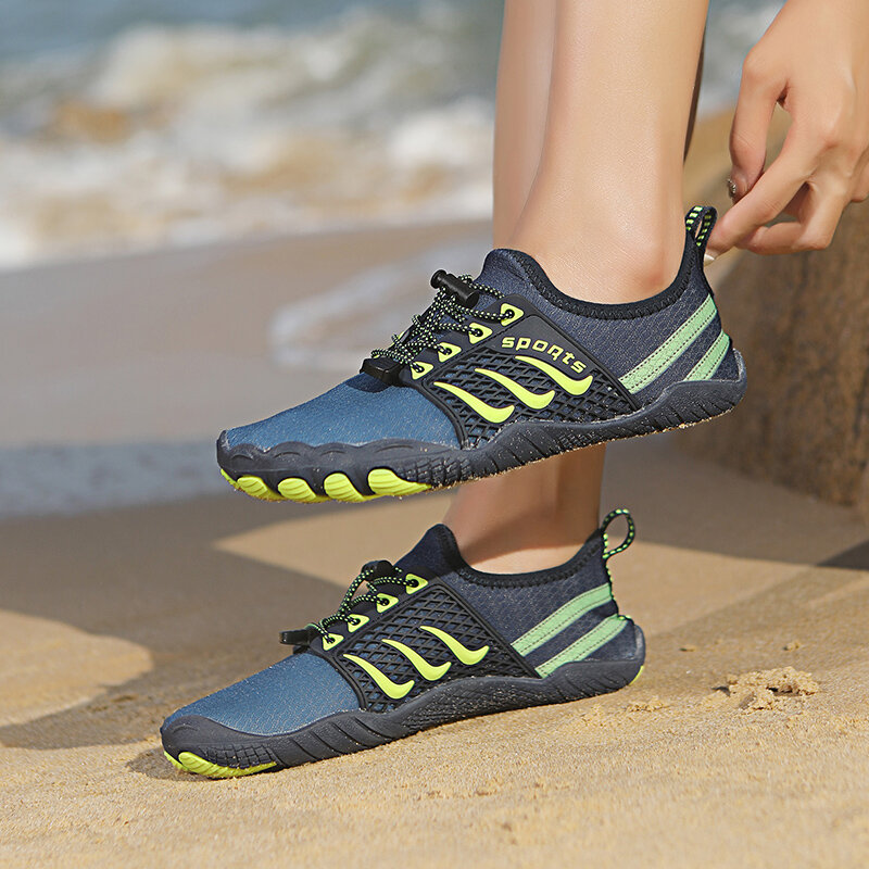 Sapatos Aqua Quick Dry para homem e mulher, sapatilhas para água respirável, calçado de praia, natação, caminhada, ginásio, descalço, novo, 2024