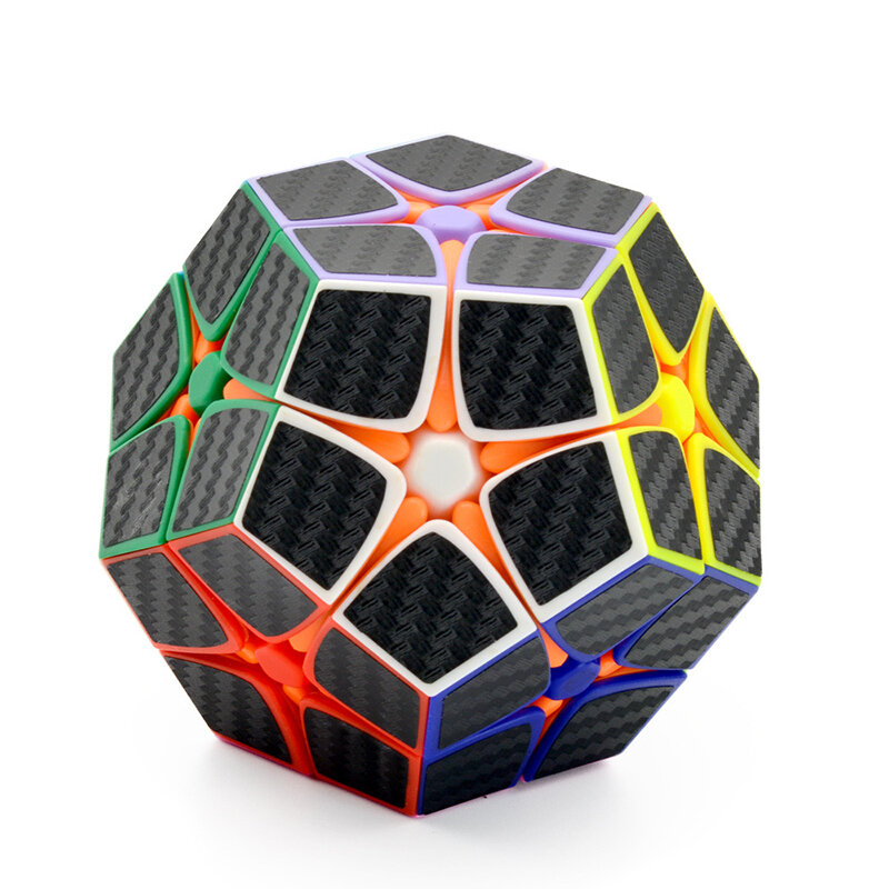 Cubo mágico de fibra de carbono cubo sem cola educacional-brinquedos quebra-cabeça cubo 2x2 velocidade cubo 12 lados cubo mágico brinquedos cubo quebra-cabeça